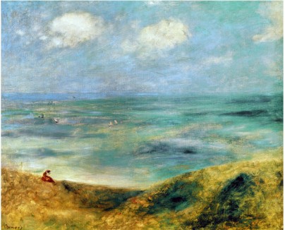 Seashore at Guernsey 1883 - Pierre-Auguste Renoir painting on canvas